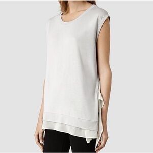 All Saints | Miro Sleeveless Top Viscose Chiffon